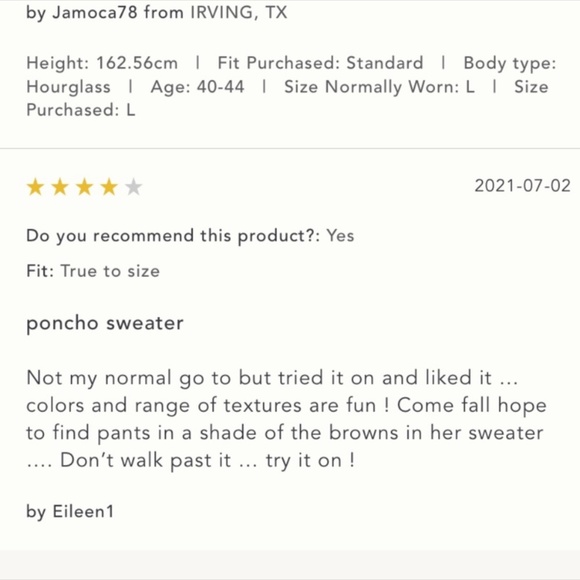 Anthropologie NWT Poncho Sweater Top 64% Cotton Size S. - Picture 8 of 8